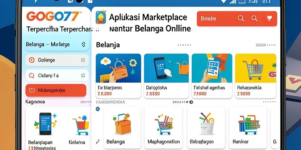 Tampilan antarmuka GOGO77 yang menarik untuk pengalaman Marketplace.