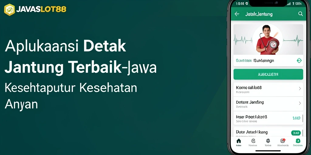 Tampilan antarmuka <strong>JAVASLOT88</strong> yang intuitif untuk memantau detak jantung.