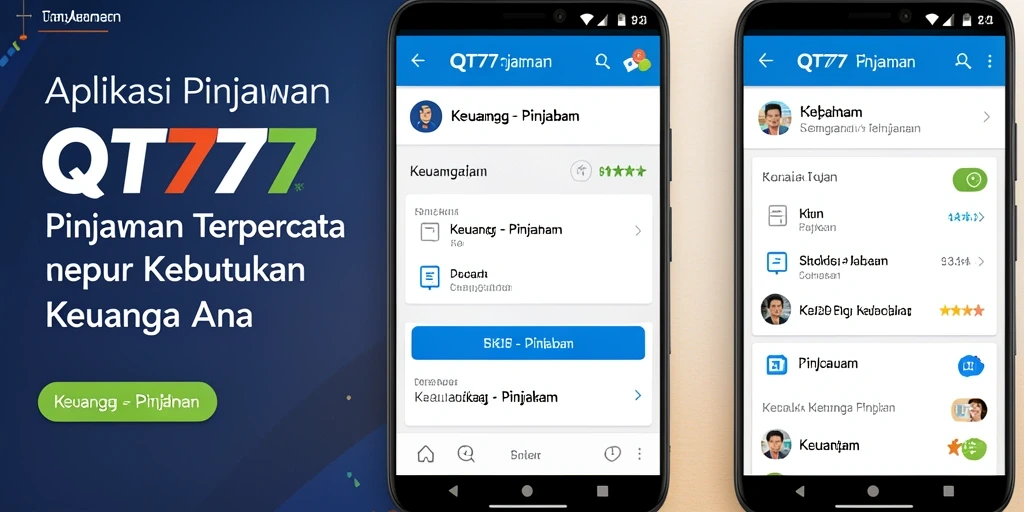 Antarmuka QT777 yang ramah pengguna untuk pengajuan pinjaman.