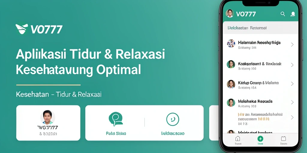 Antarmuka aplikasi VO777 yang menenangkan dan mudah digunakan.